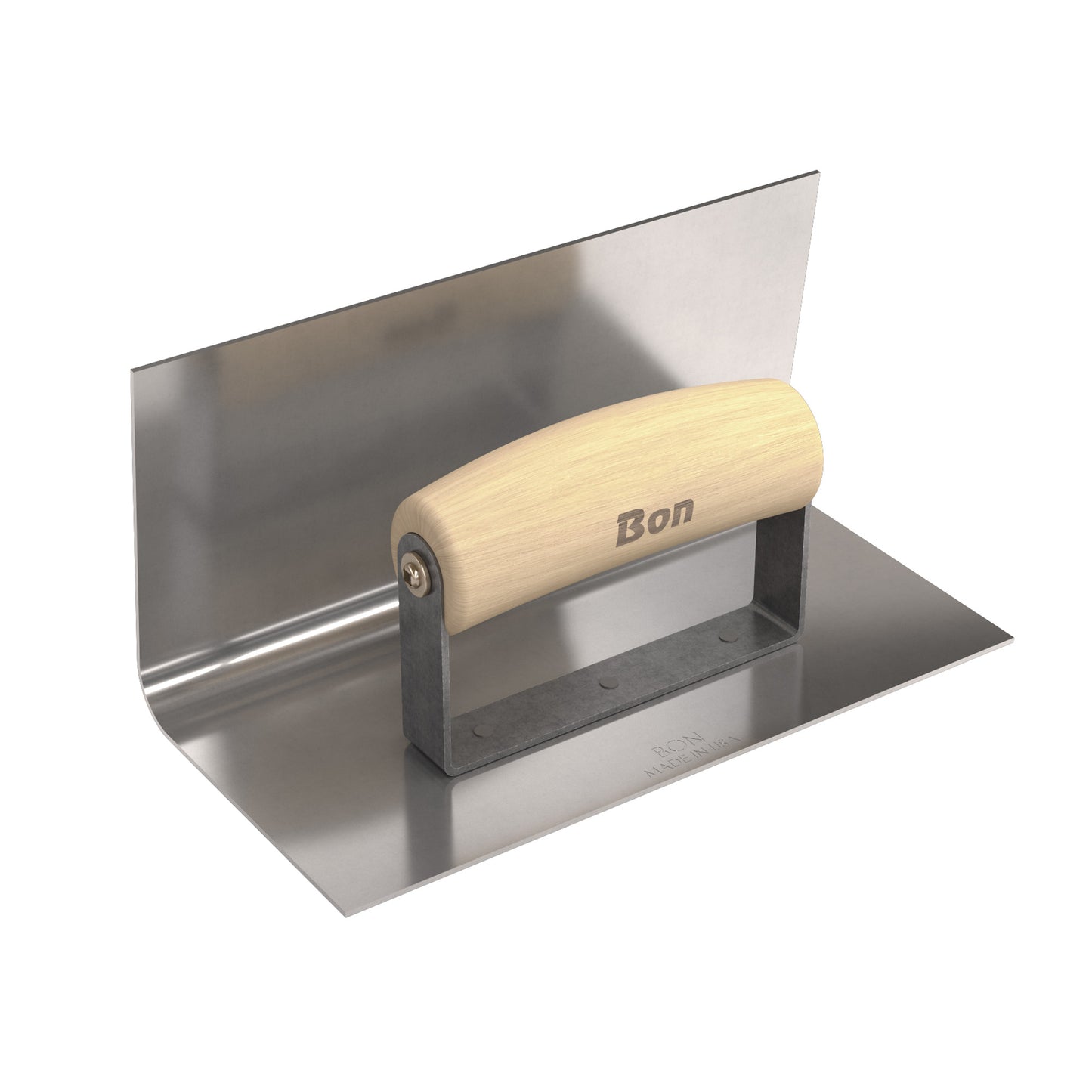 Bon® Step Tool - Inside - 8" x 4" - 1/2" Radius - 4" Lip - Wood Handle