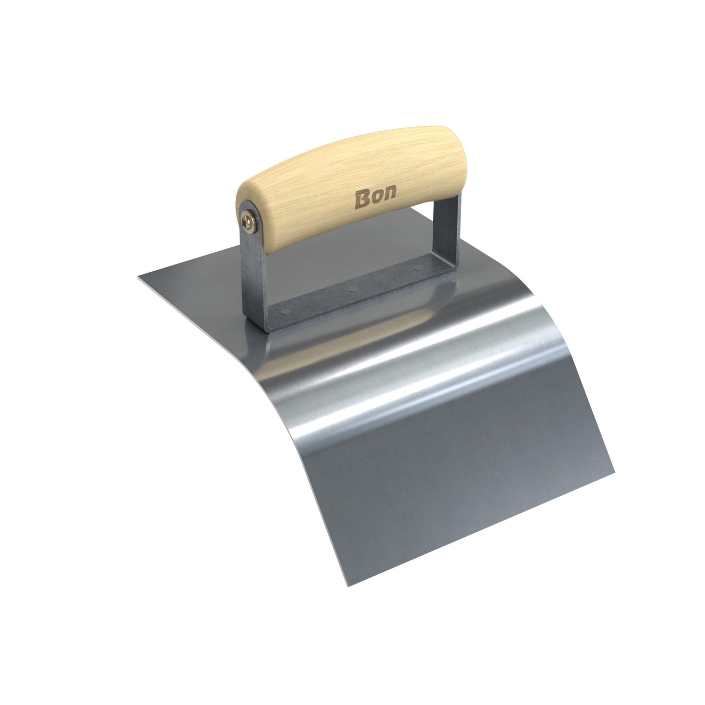Herramienta para bordillos Bon® con mango ondulado de madera - 15.24 cm x 12.7 cm | Labio de 8.89 cm