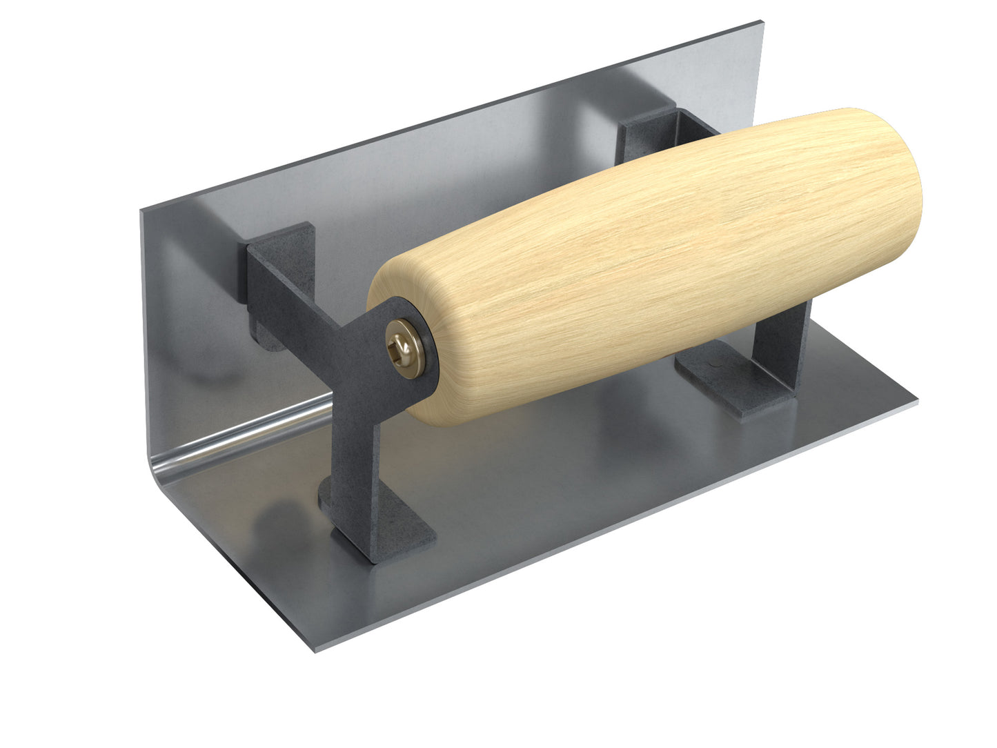 Step Tool - Inside - 6" x 2.5" - 1/4" Radius - Wood Handle