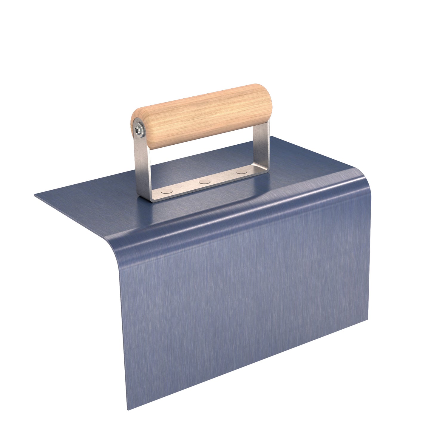 Curb Tool - Outside - 9" x 5" - 3/4" Radius - 5" Lip - Wood Handle