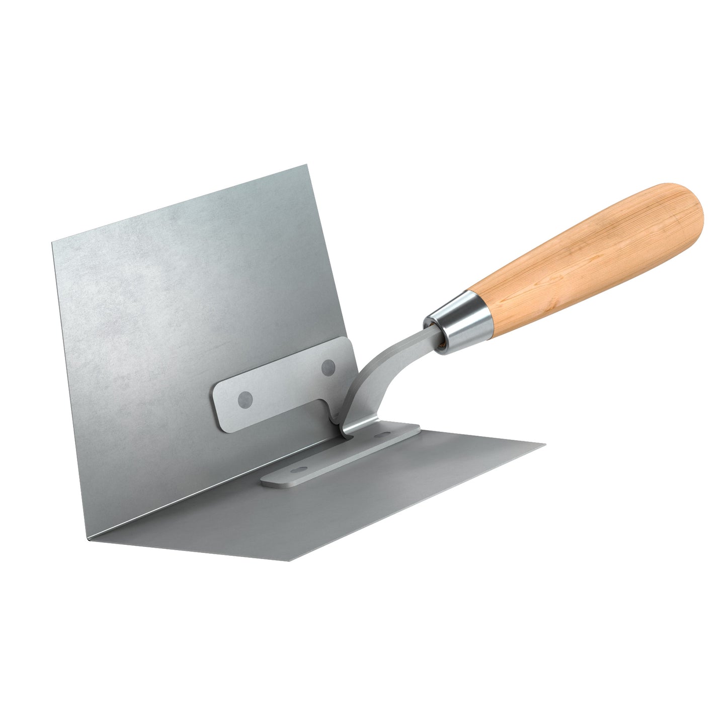 Bon® Angle Plow - Stainless Steel - 90 Degree - Wood Handle