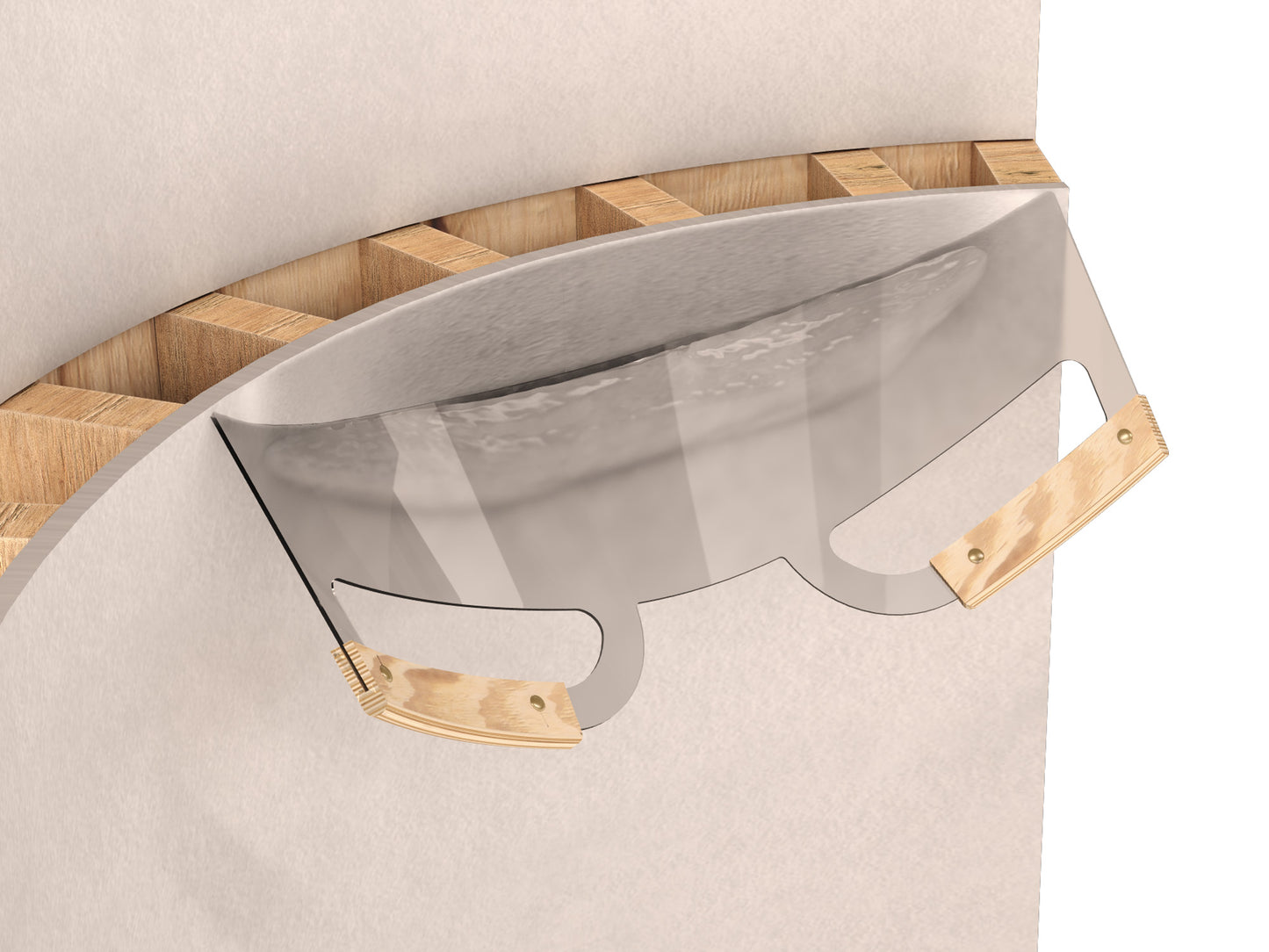 Bon® 26" Lexan Radius Trowel - Curved Blade