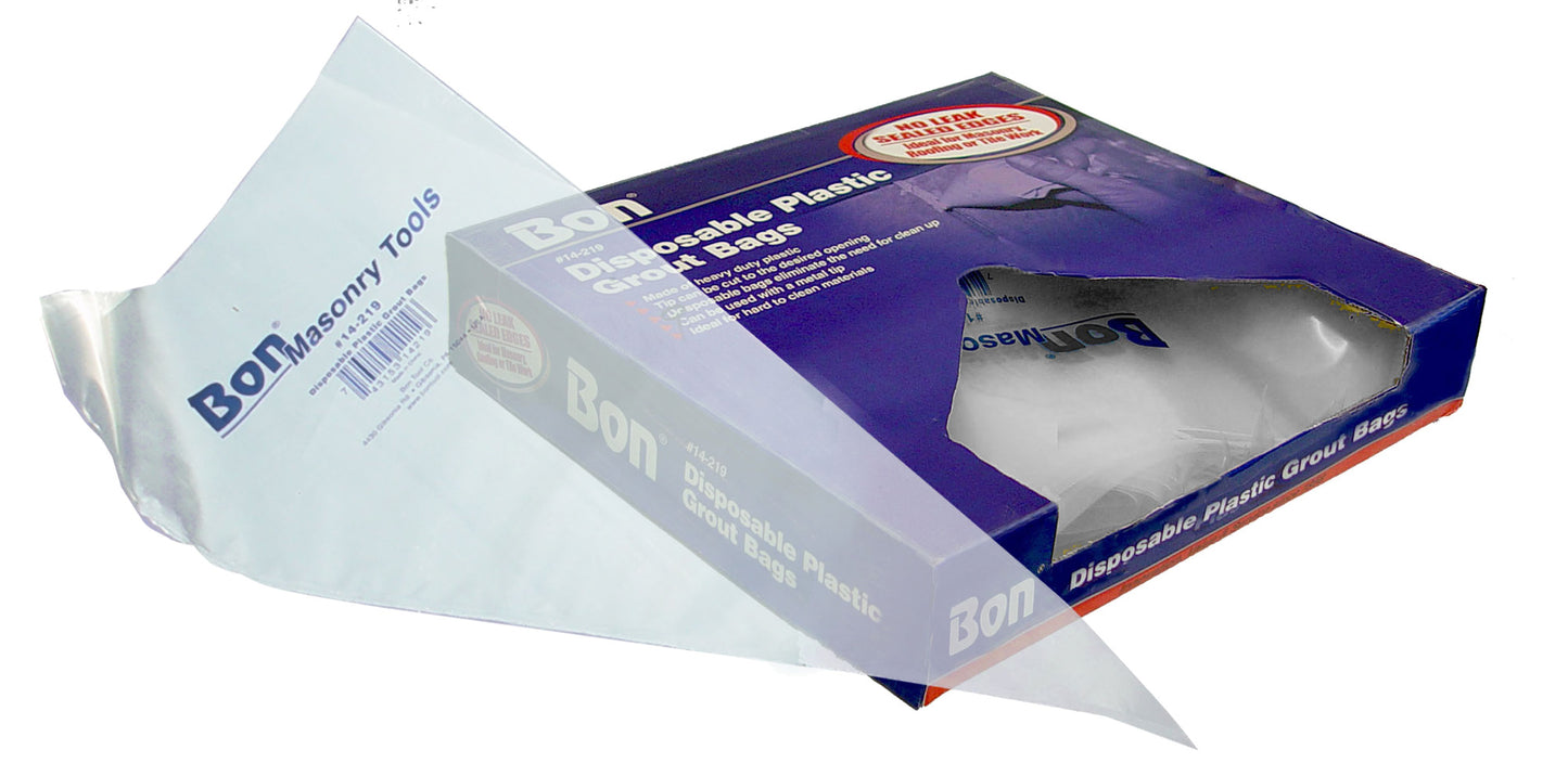 Bon® Grout Bag - Disposable Plastic - 21" (50/Package)