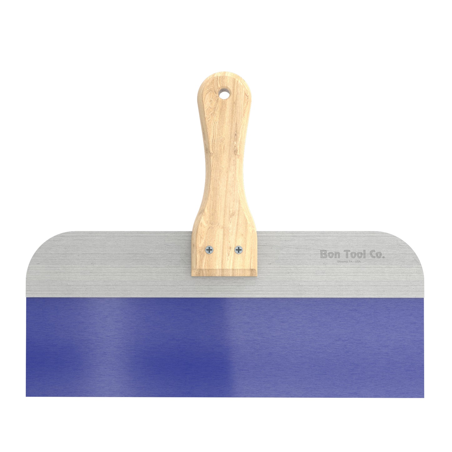 Espátula Bon Pro Plus de acero azul con mango de madera de 7"