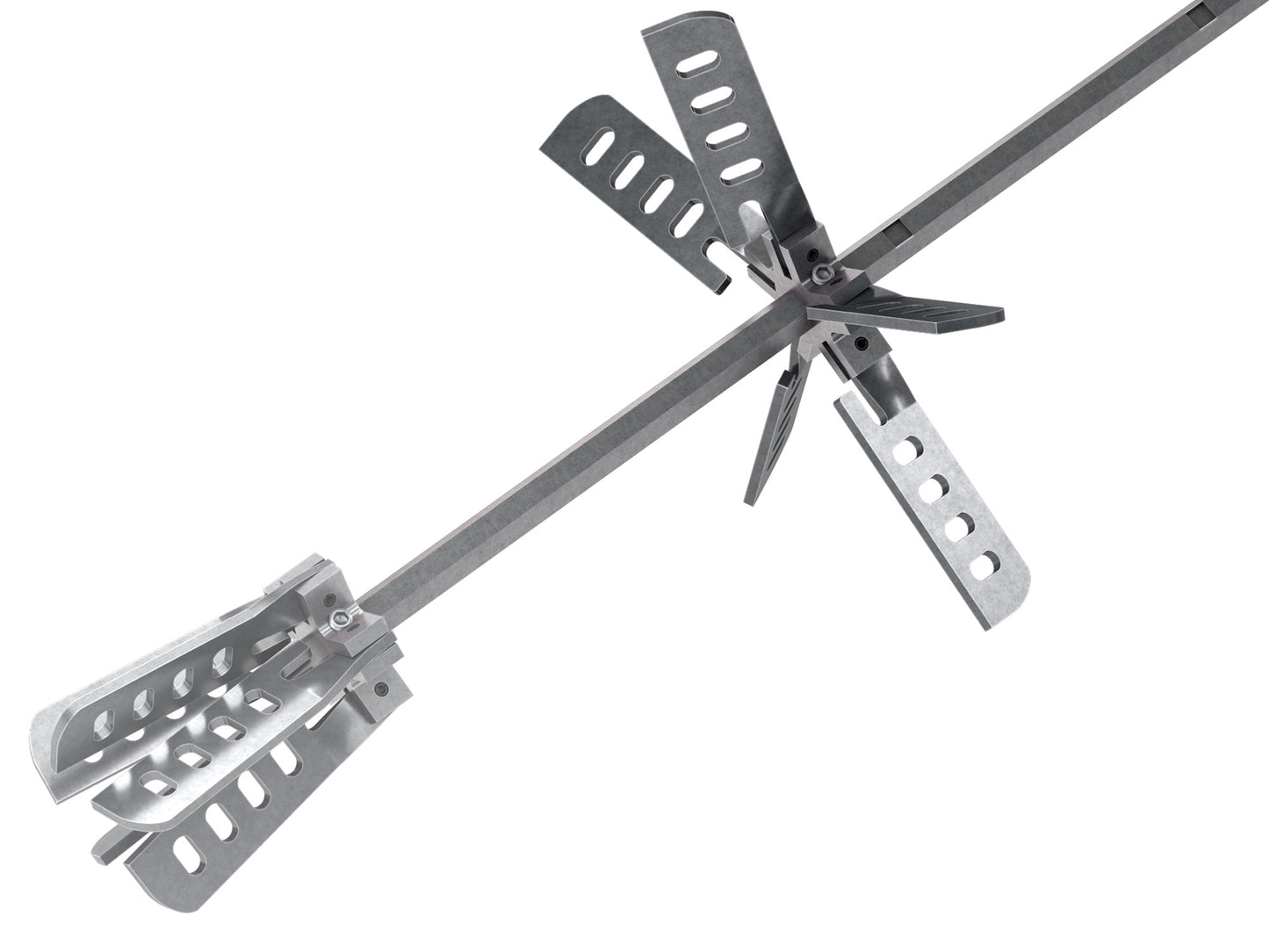 Mezclador Bon® Fin - 8" de diámetro - Doble pala - 36" de eje