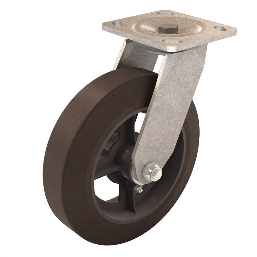 Rueda Bon® - 8" - Goma maciza - Giratoria