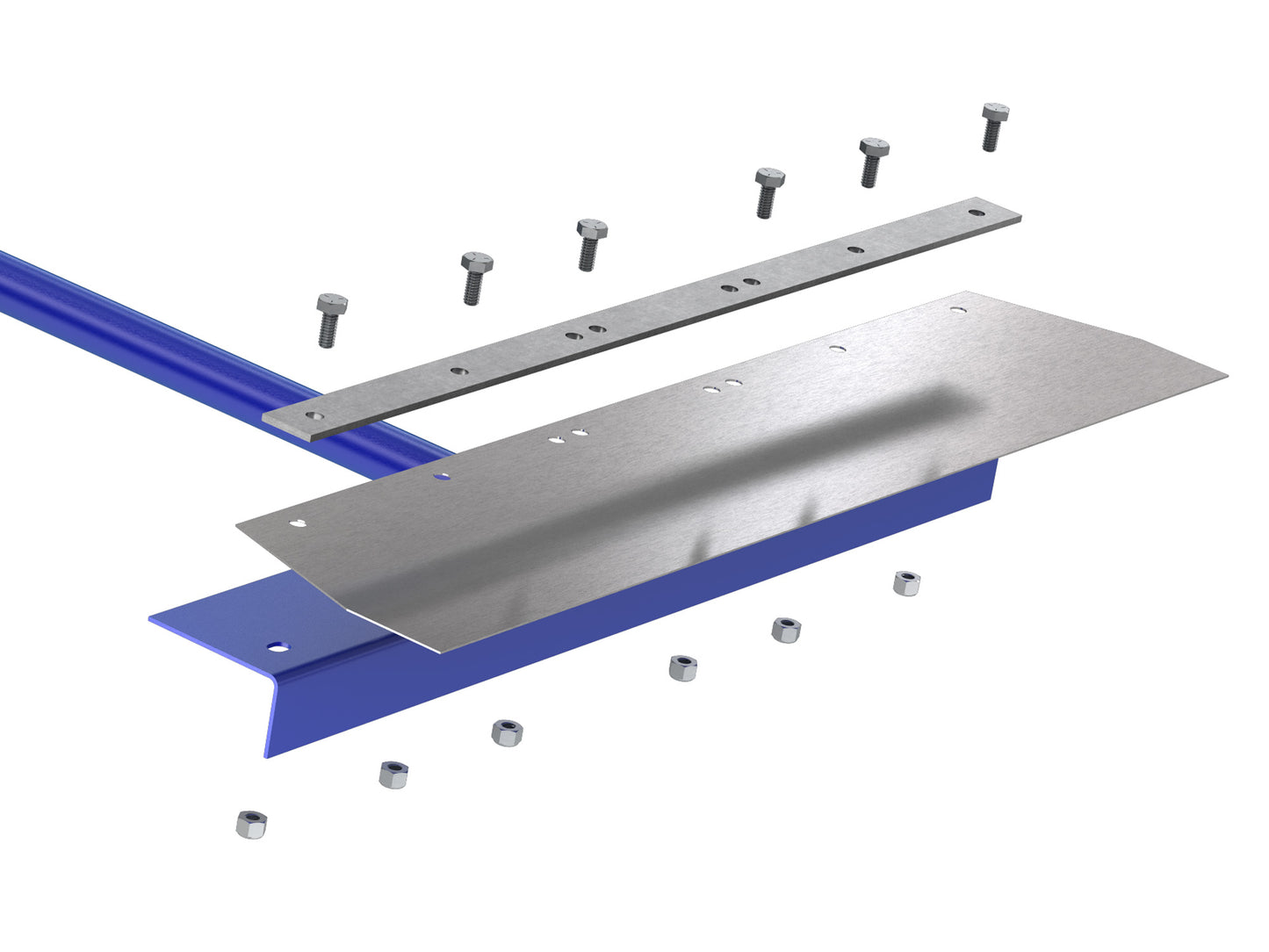 Floor Scraper - Square Steel Blade - 22" - 5' Steel Handle