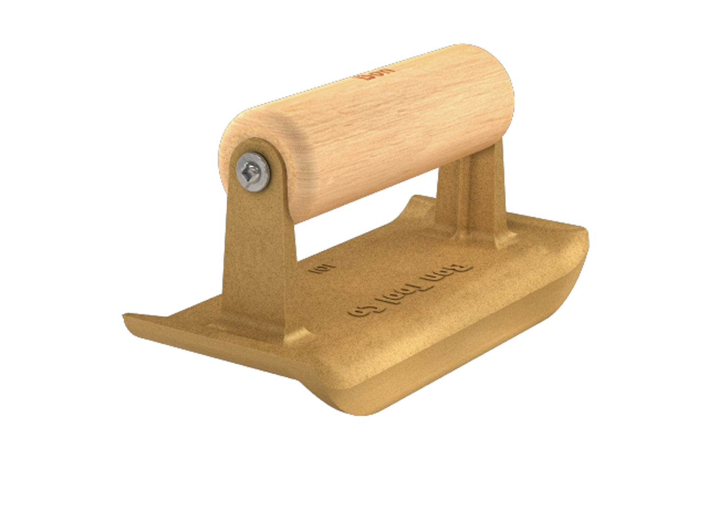 Perfilador de bordes Bon® - Bronce - 6" x 2.75" - Radio de 1/4" - Labio de 5/8" - Mango de madera