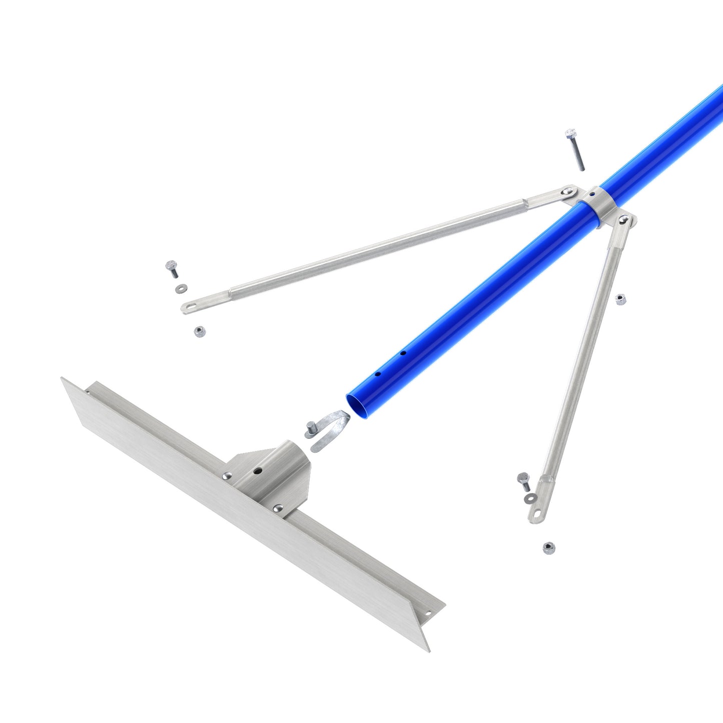 Bon® Smooth Asphalt Lute Rake - Aluminum - 24" - 6' Aluminum Handle
