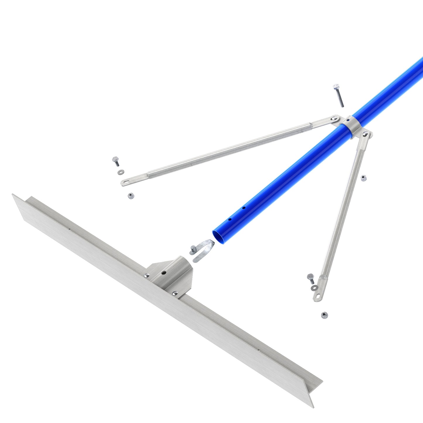 Bon® Smooth Asphalt Lute Rake - Aluminum - 36" - 6' Aluminum Handle