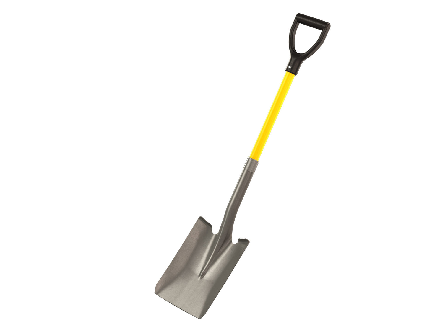 Shovel - Square Point - Closed Back - 27" "D" Fiberglass Handle