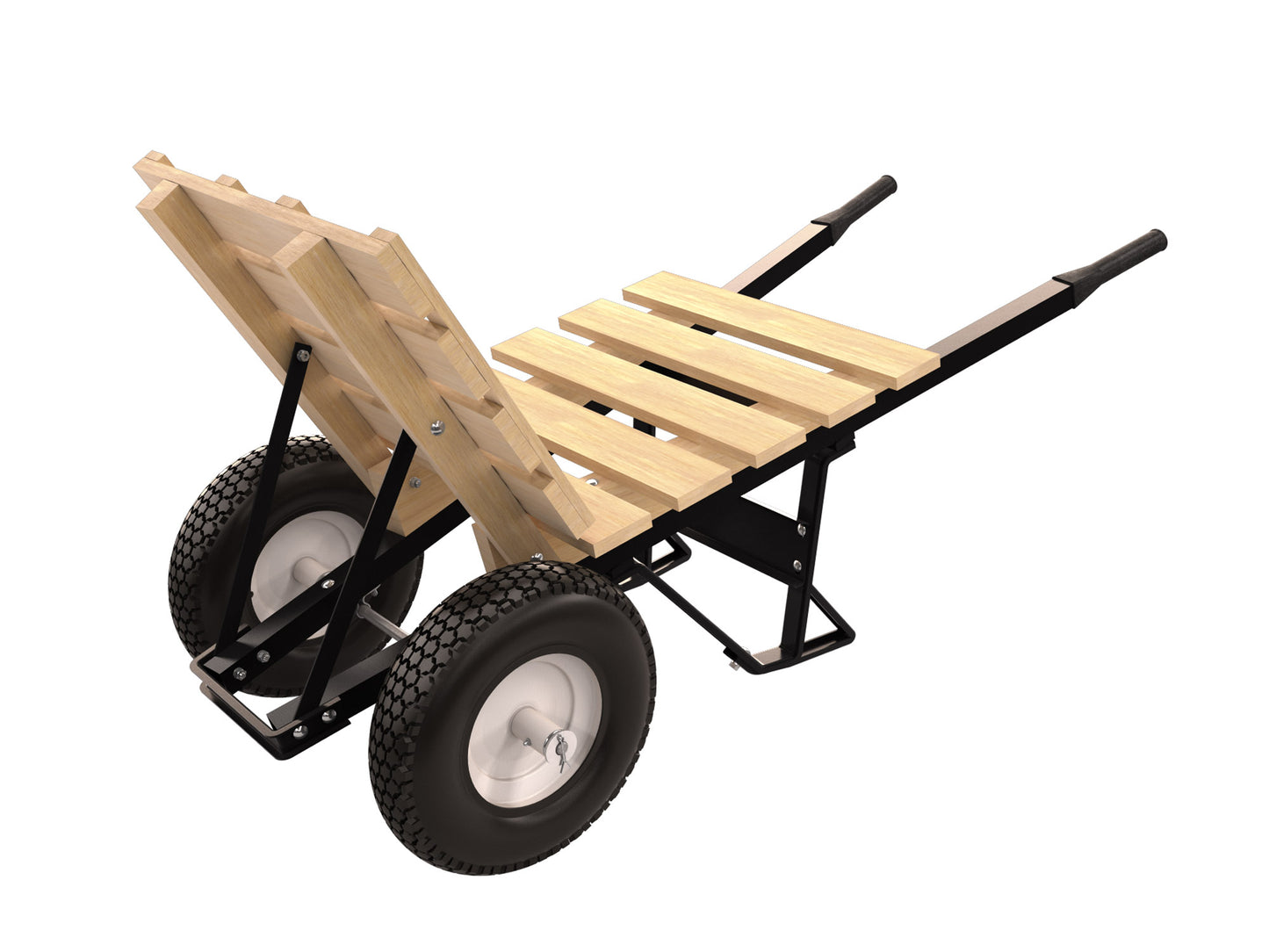 Brick & Tile Barrow - Double Knobby Tire - Steel Handle
