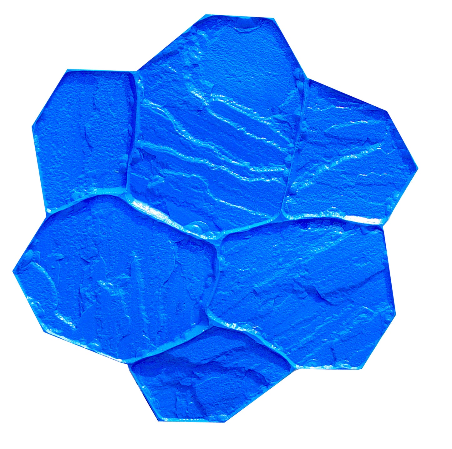 Texture Mat - Random Split Rock - Blue - 30" x 30"