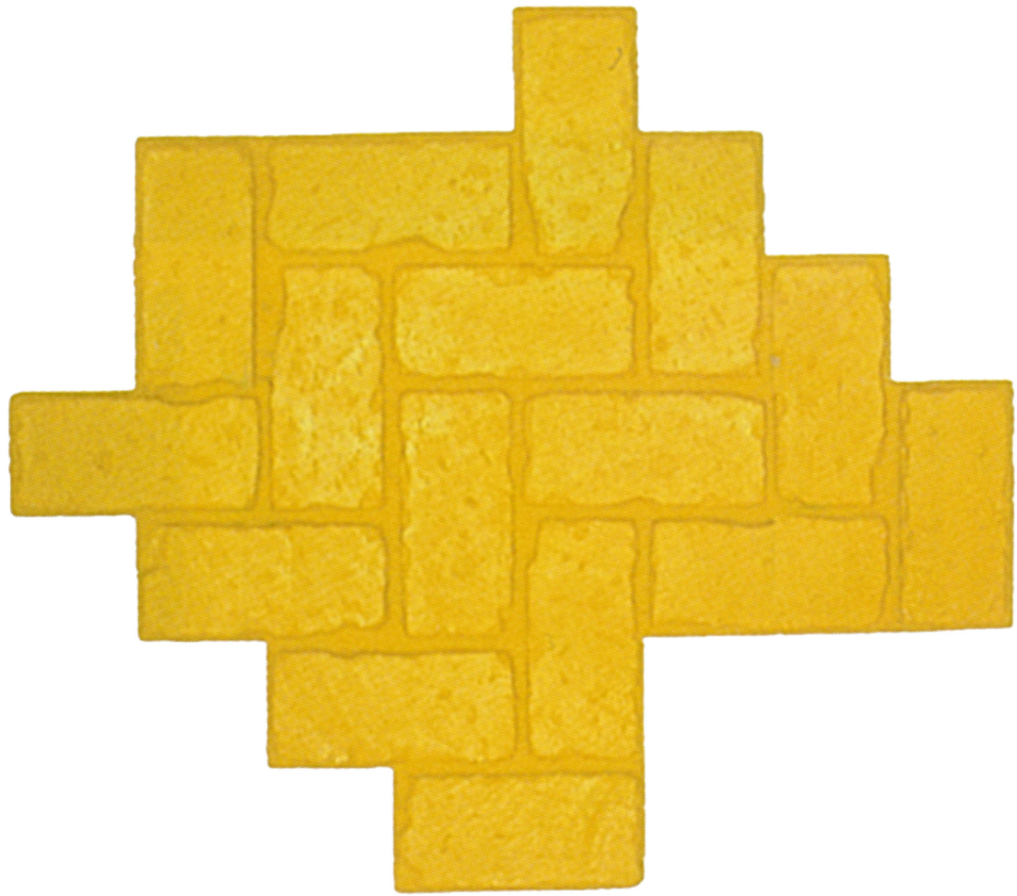Texture Stamp - Antique Brick Herringbone - Yellow