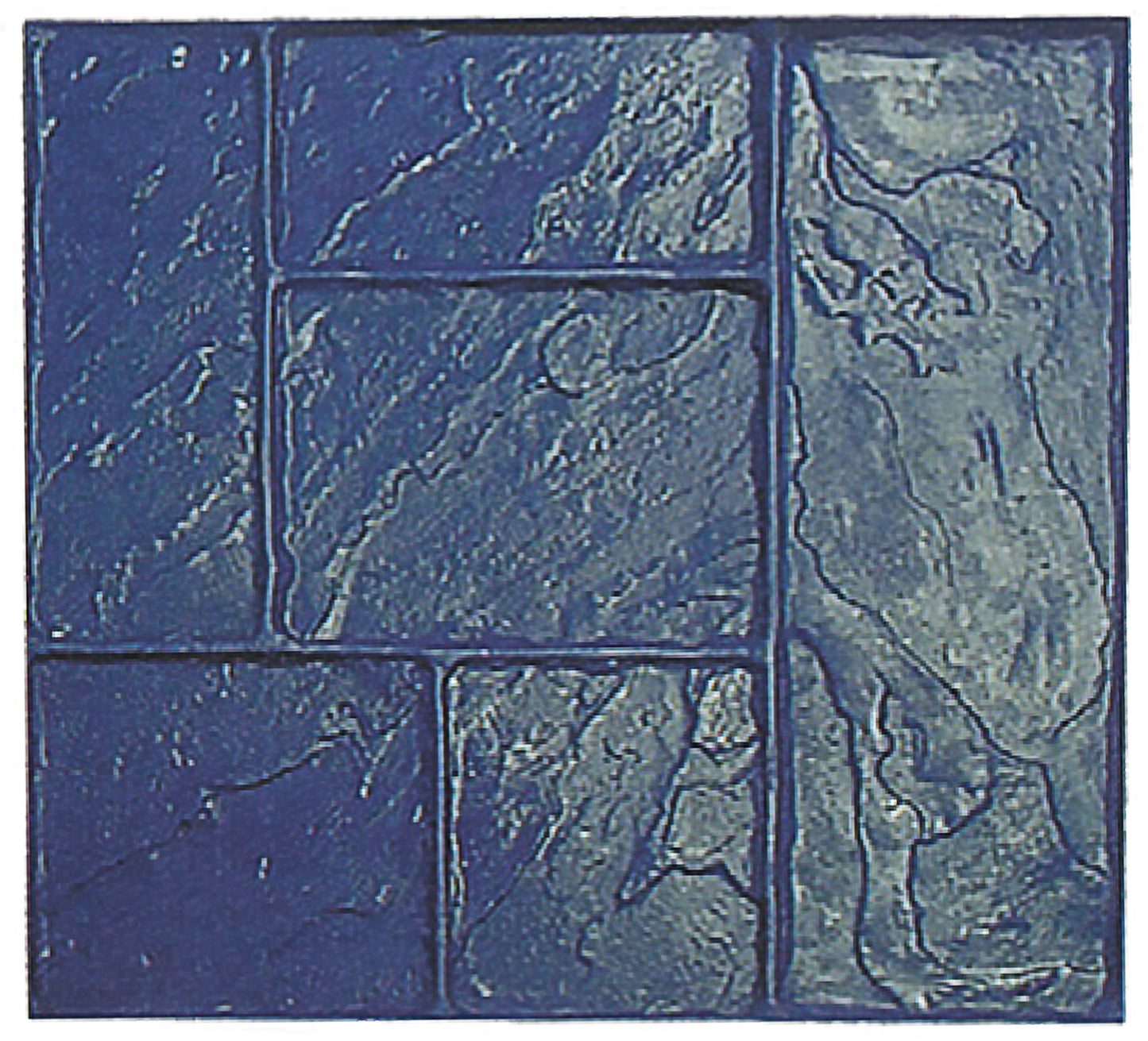 Texture Stamp - Country Ashlar - Blue
