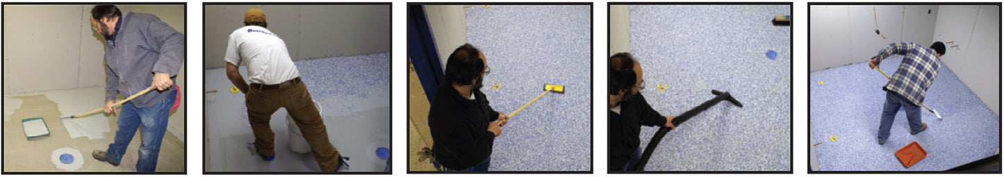 Kit de revestimento de construção epóxi - cinza claro - 3 galões (Bon 32-931)