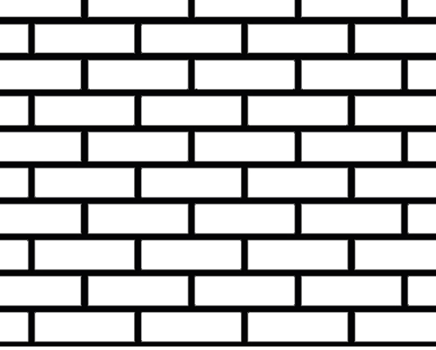 Bon® Stucco Stencil Adhesive - Regular Face Brick - 36" x 167'