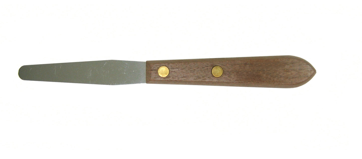 Bon® Spatula - Tapered - 3" x 3/8" - Wood Handle