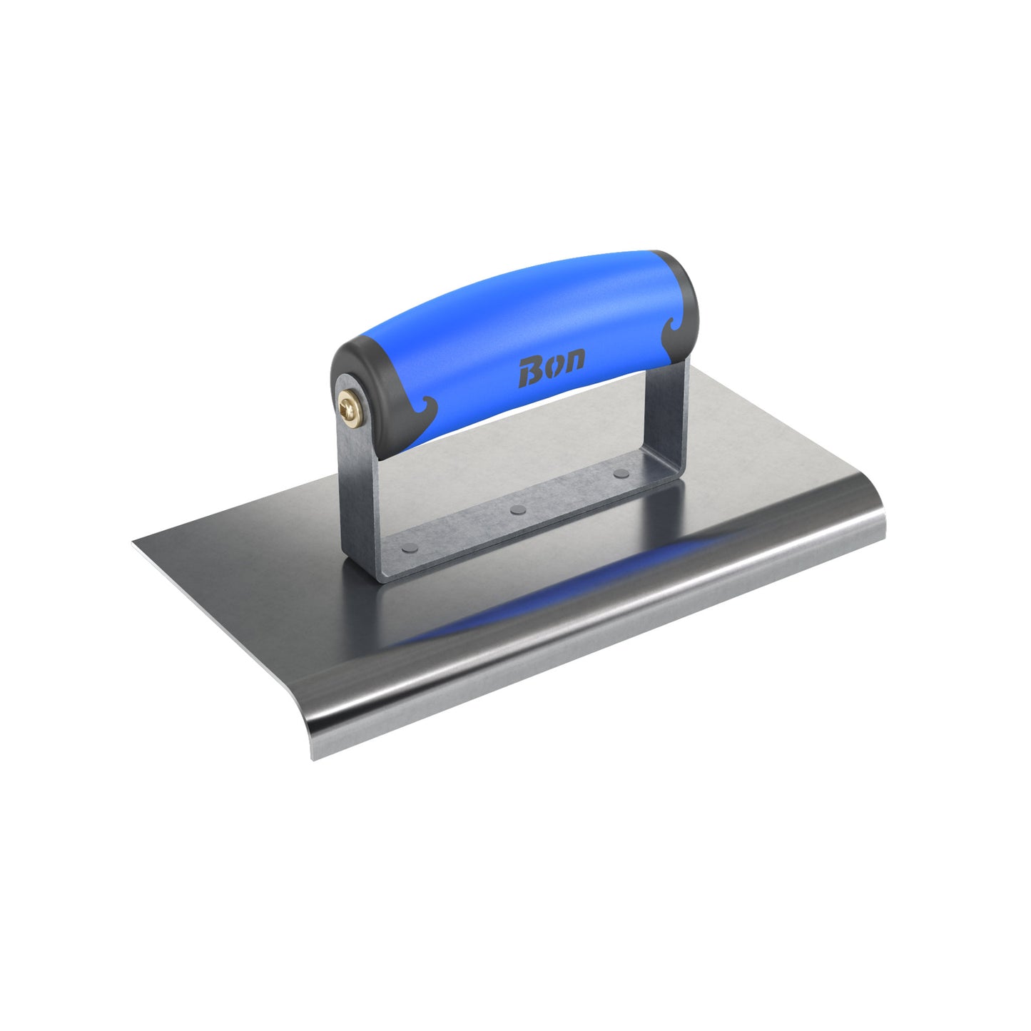 Edger - Aço inoxidável - 8 pol. x 4 pol. - Raio de 1/2 pol. - Lábio de 5/8 pol. - Punho confortável (Bon 62-450)