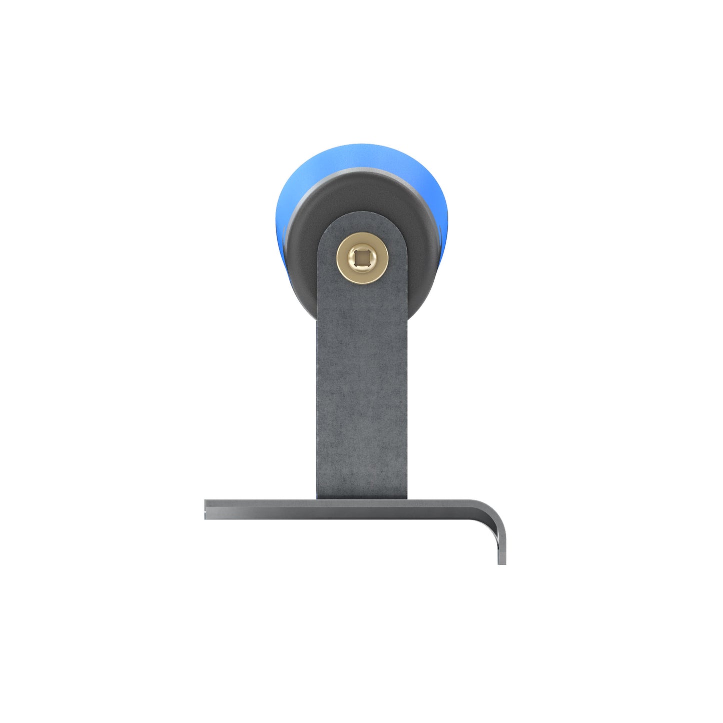 Curved End Edger - Stainless Steel - 6" x 2.5" - 1/4" Radius - 3/8" Lip - Comfort Grip