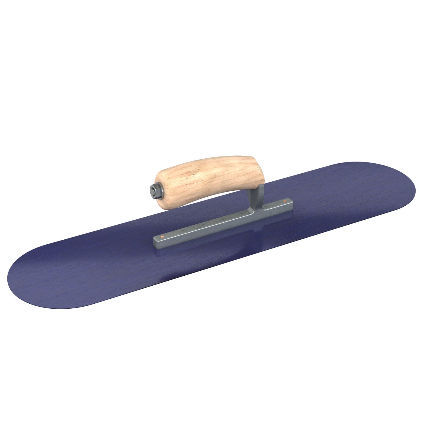 Llana de piscina Bon Steel City con mango de madera "camel back" - Acero azul