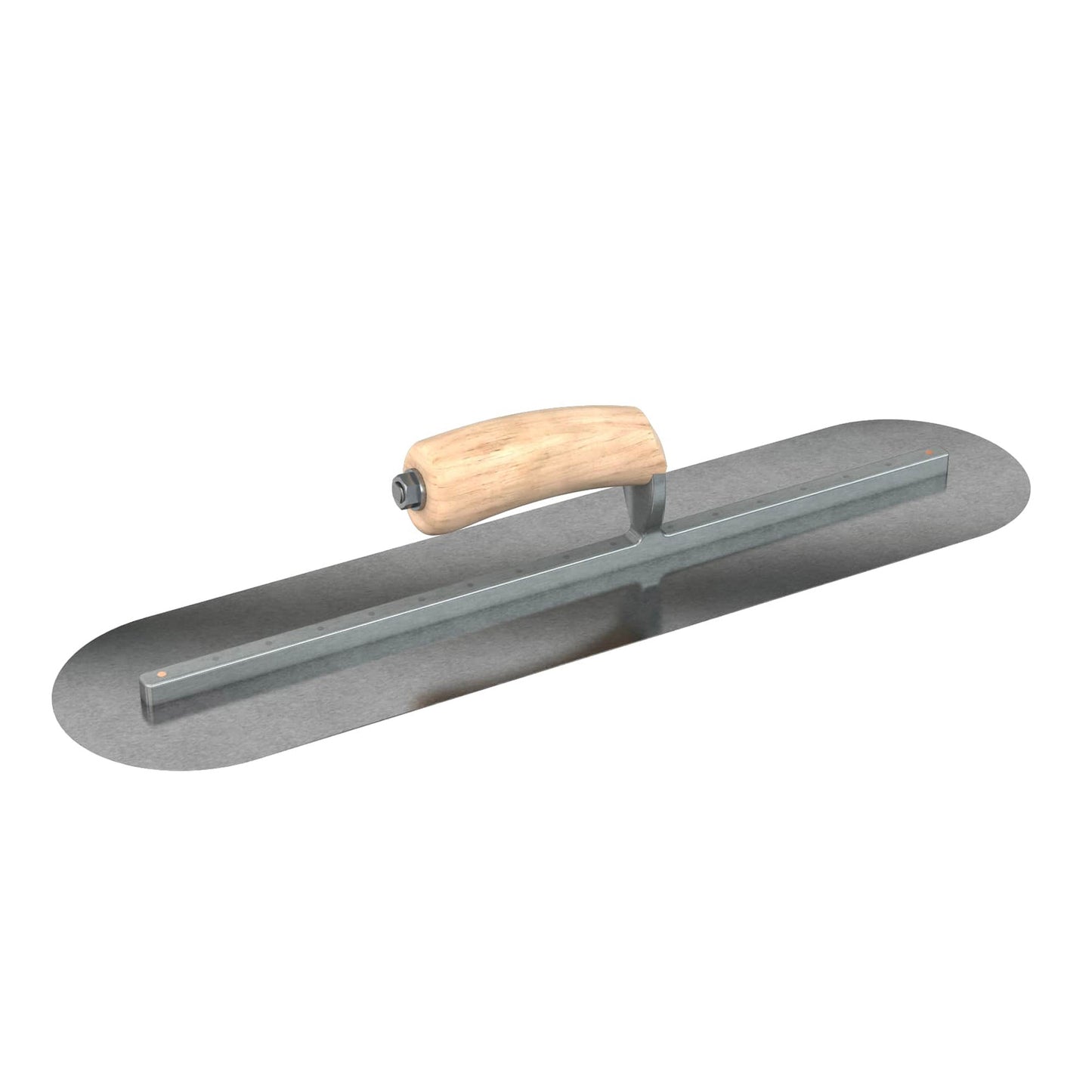 Bon Steel City Llana de Acabado con Mango de Madera de Camello – Punta Redonda