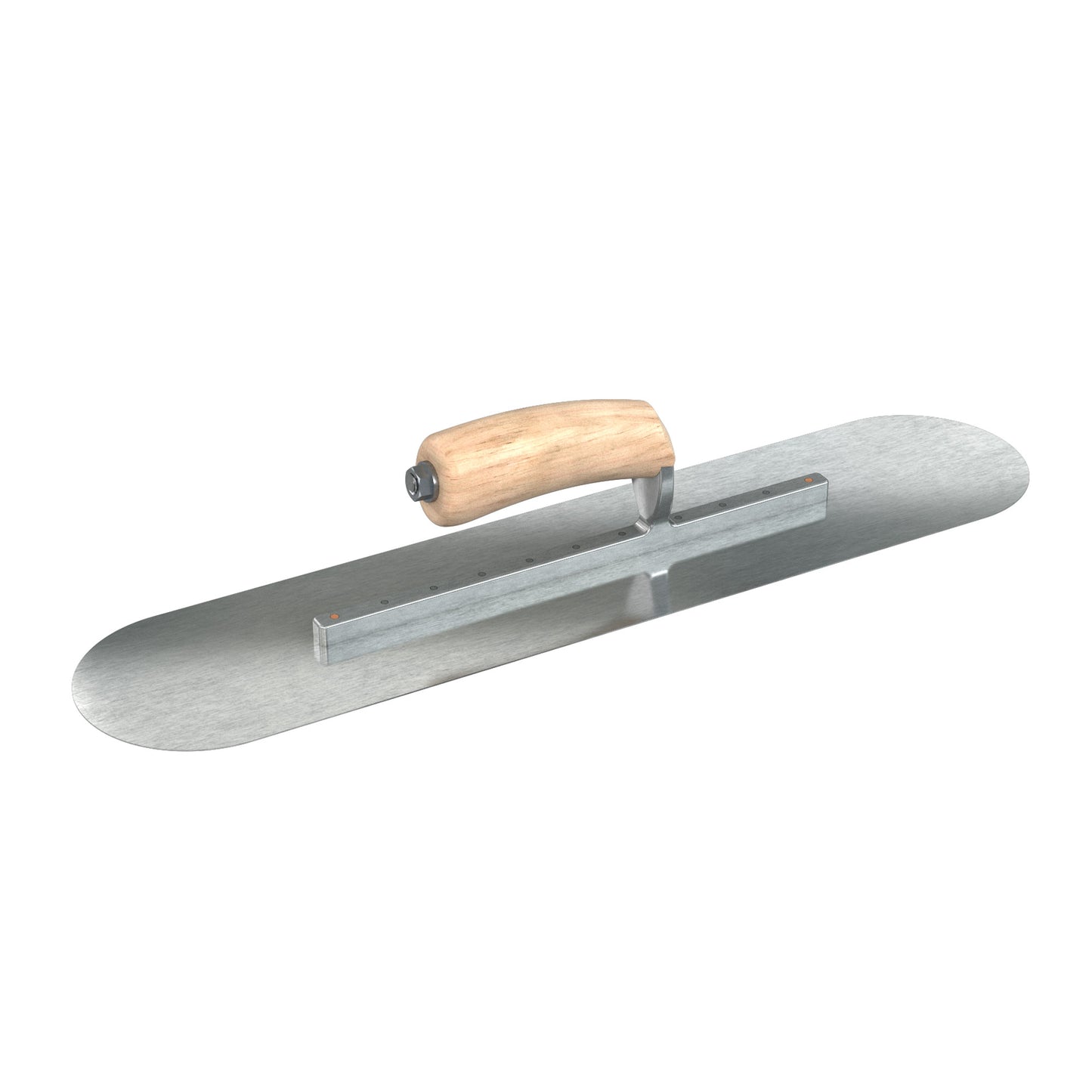 Llana para piscina de acero inoxidable Bon Steel City Razor con mango de madera Camel Back