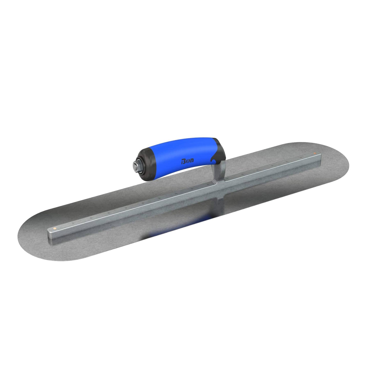 Bon Steel City Carbon Steel Finishing Trowel with Comfort Wave Handle - Round End