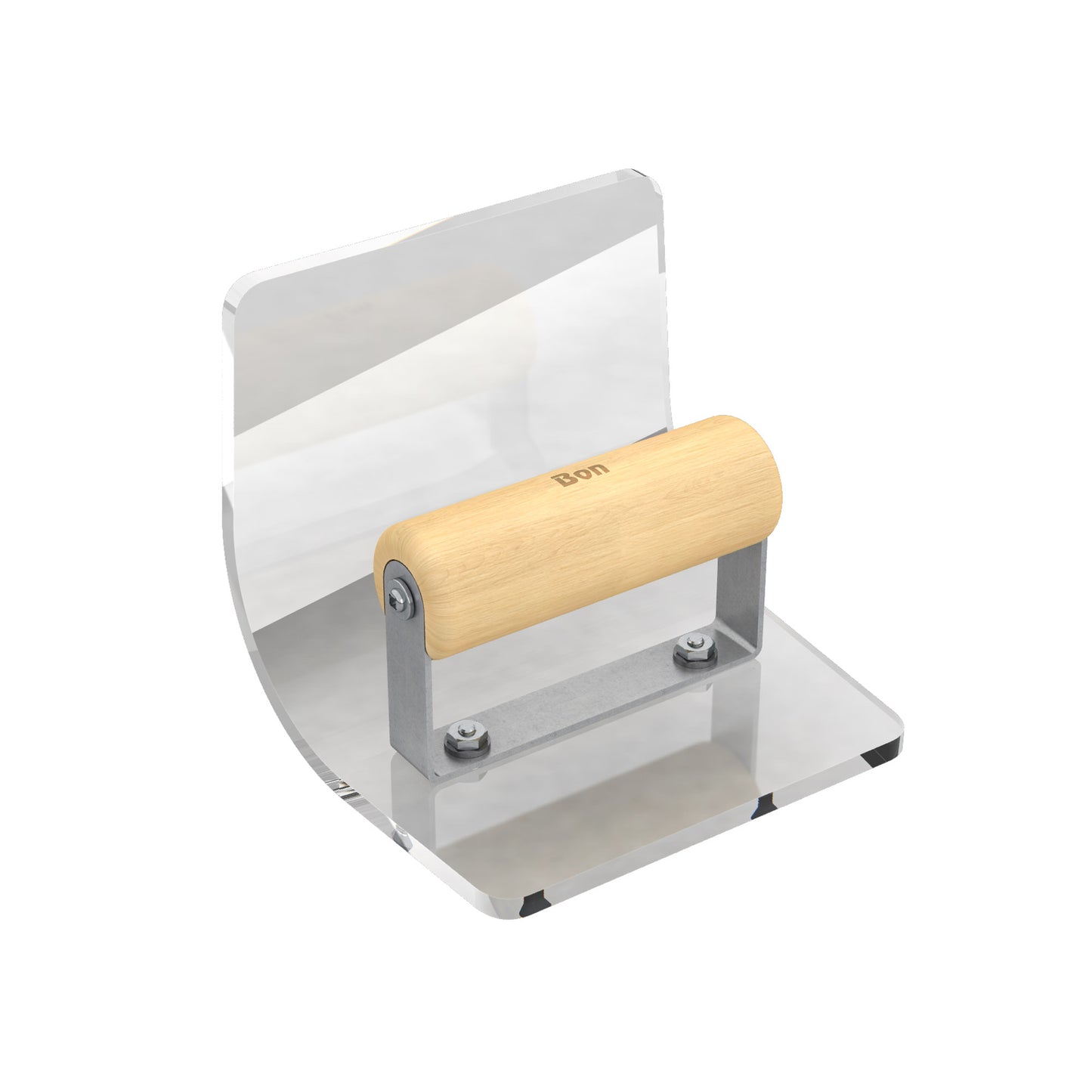 Step Tool - Plexiglass - Inside - 6" x 5" - 2" Radius - 5" Lip - Wood Handle