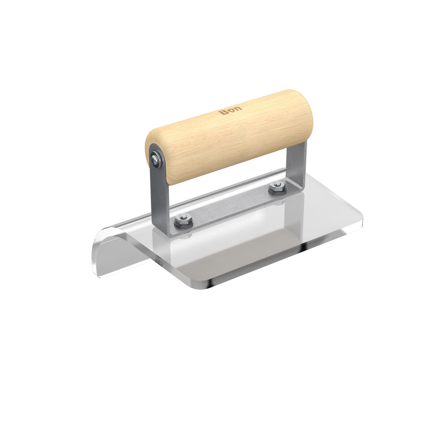 Step Tool - Plexiglass - Outside - 6" x 5" - 2" Radius - Wood Handle