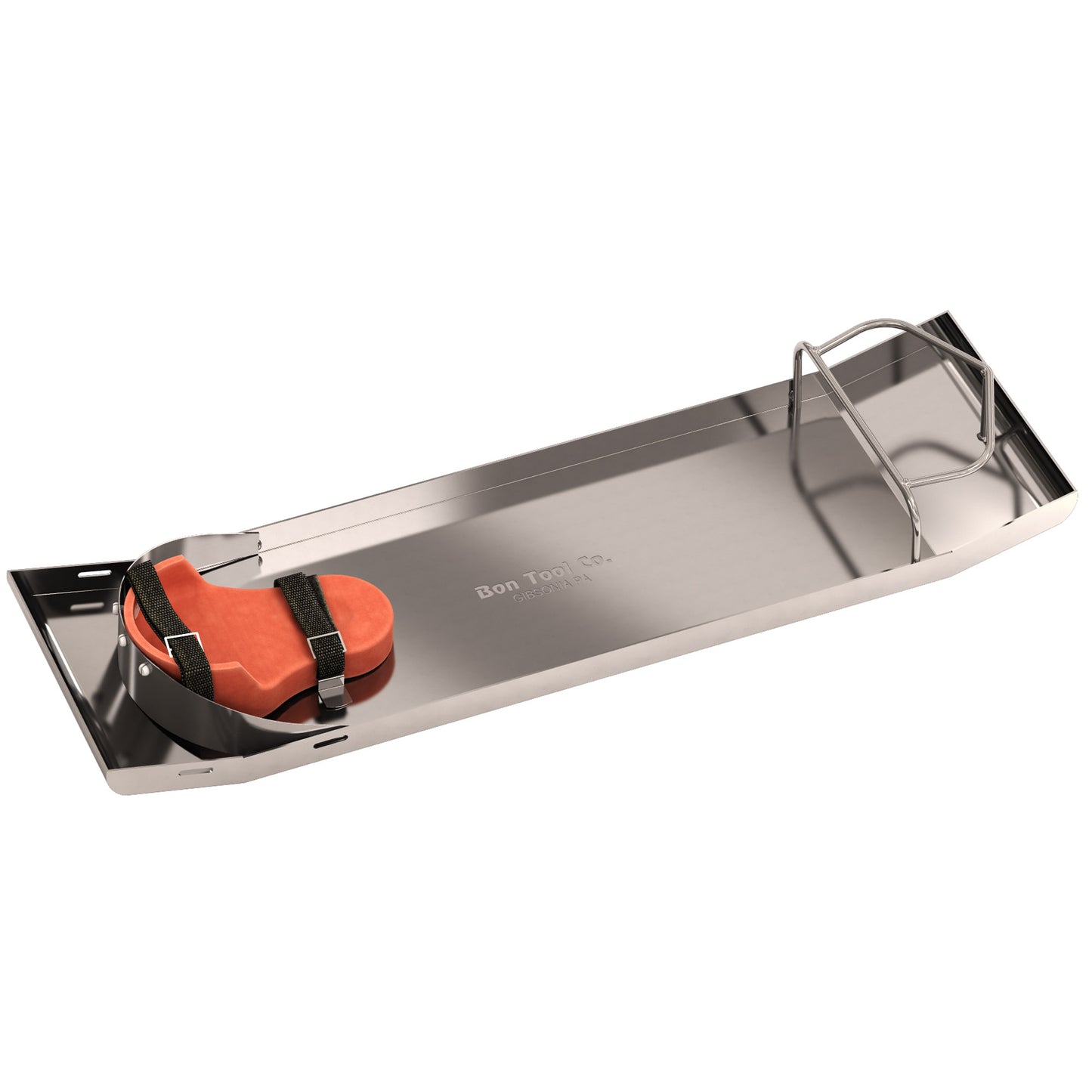 Tablas de rodilla Bon® - Acero inoxidable - Extremo curvo - Con rodilleras (par)