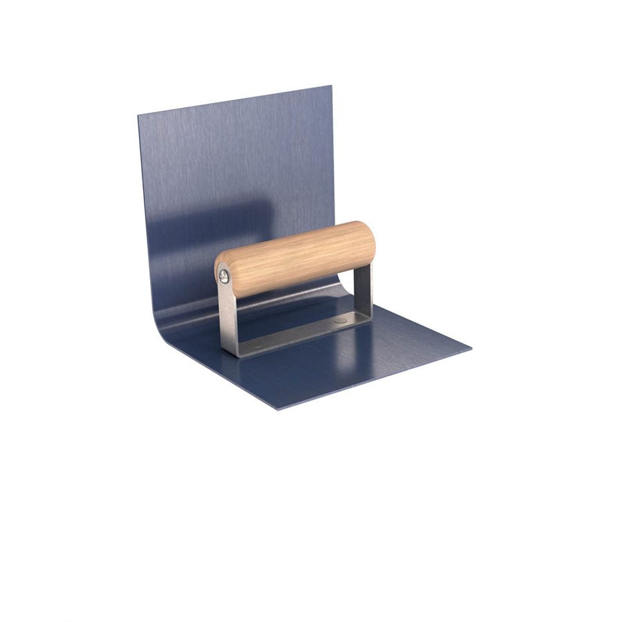 Bon® Blue Steel Inside Step Tool - 6" x 6" - 5/8" Radius - 6" Lip - Wood Handle