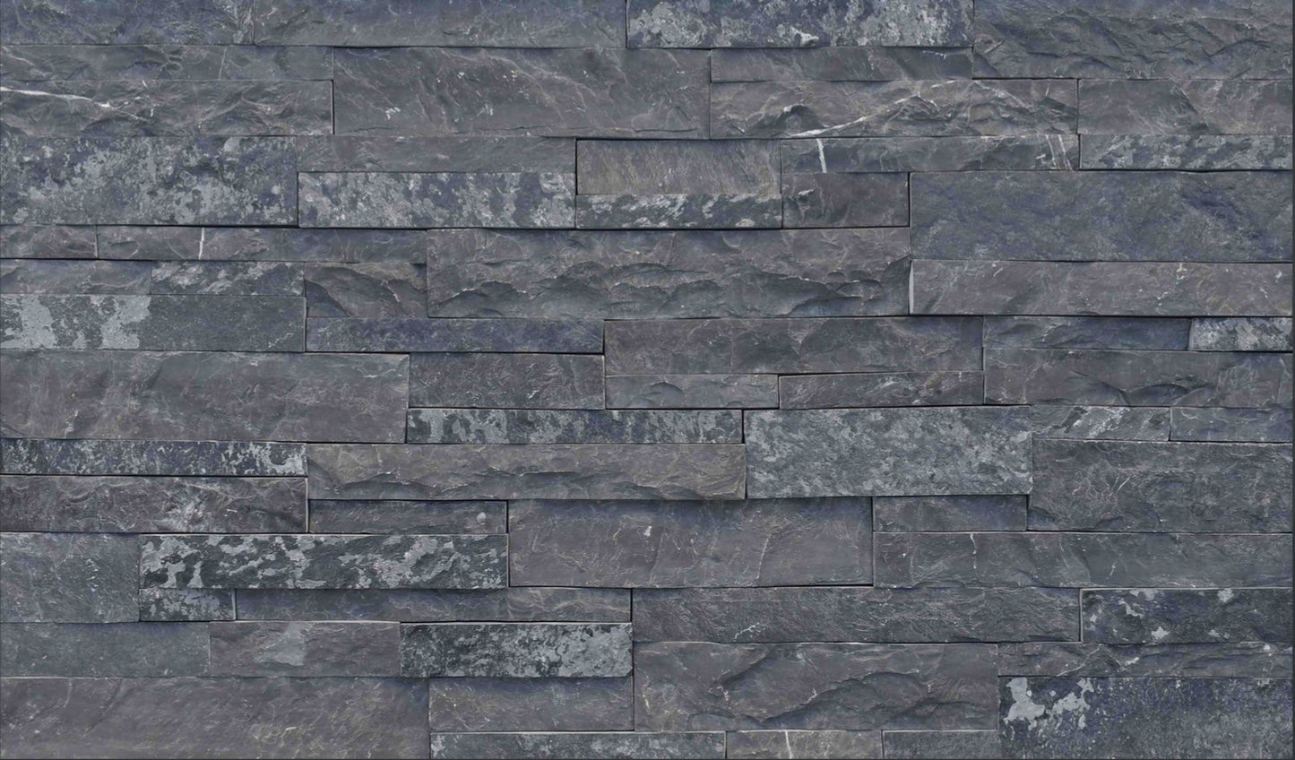 Revestimiento de piedra fina Black Rundle Terrain Ledgestone Formfit