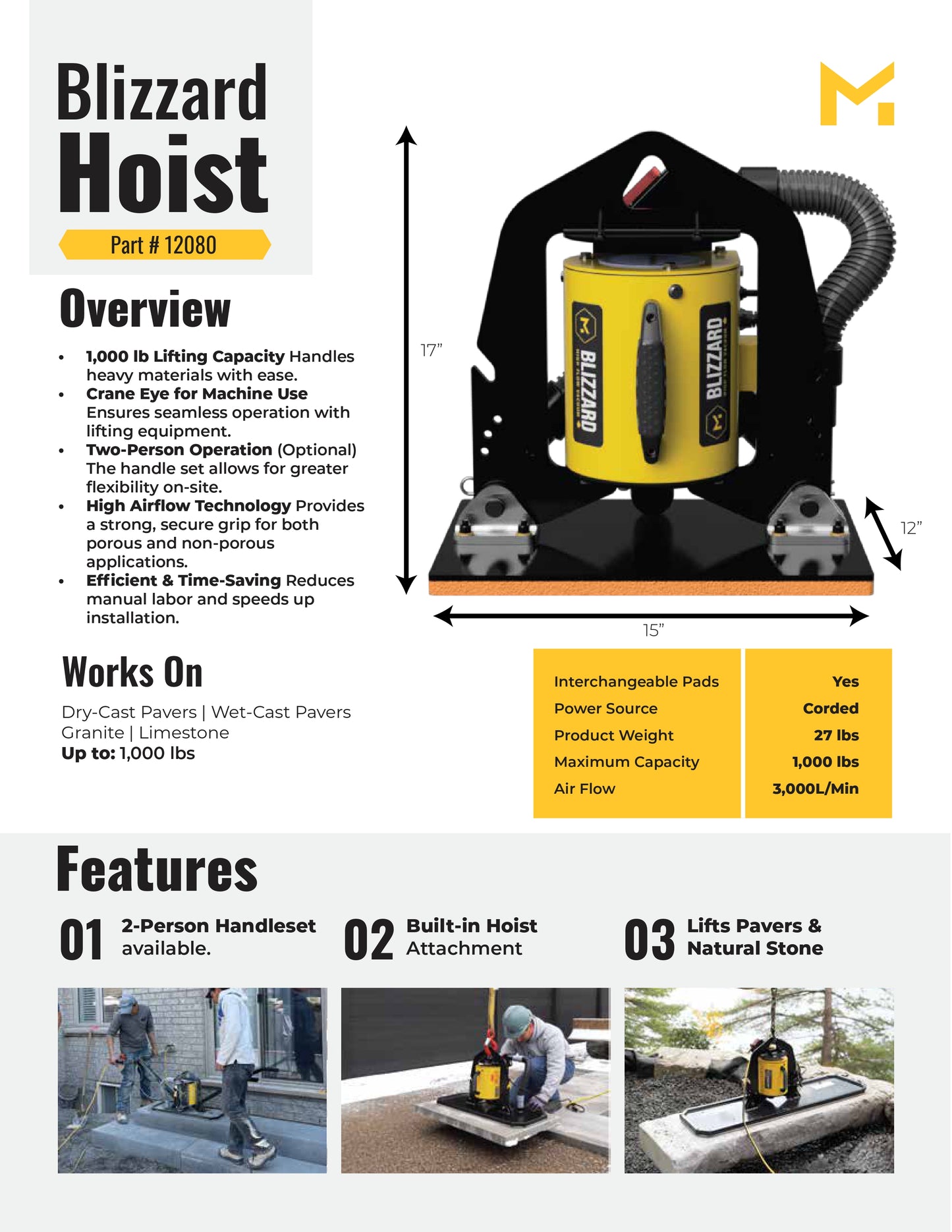 MQuip® Elevador Blizzard