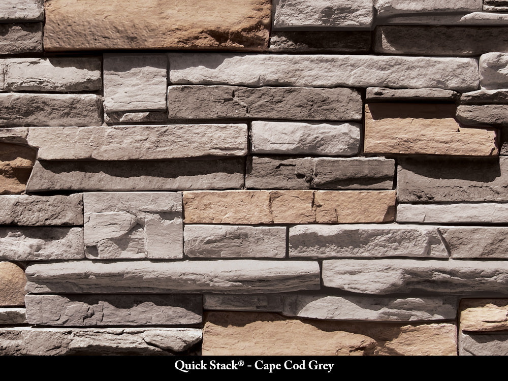 Cape Cod Grey Quick Stack Stone Veneer