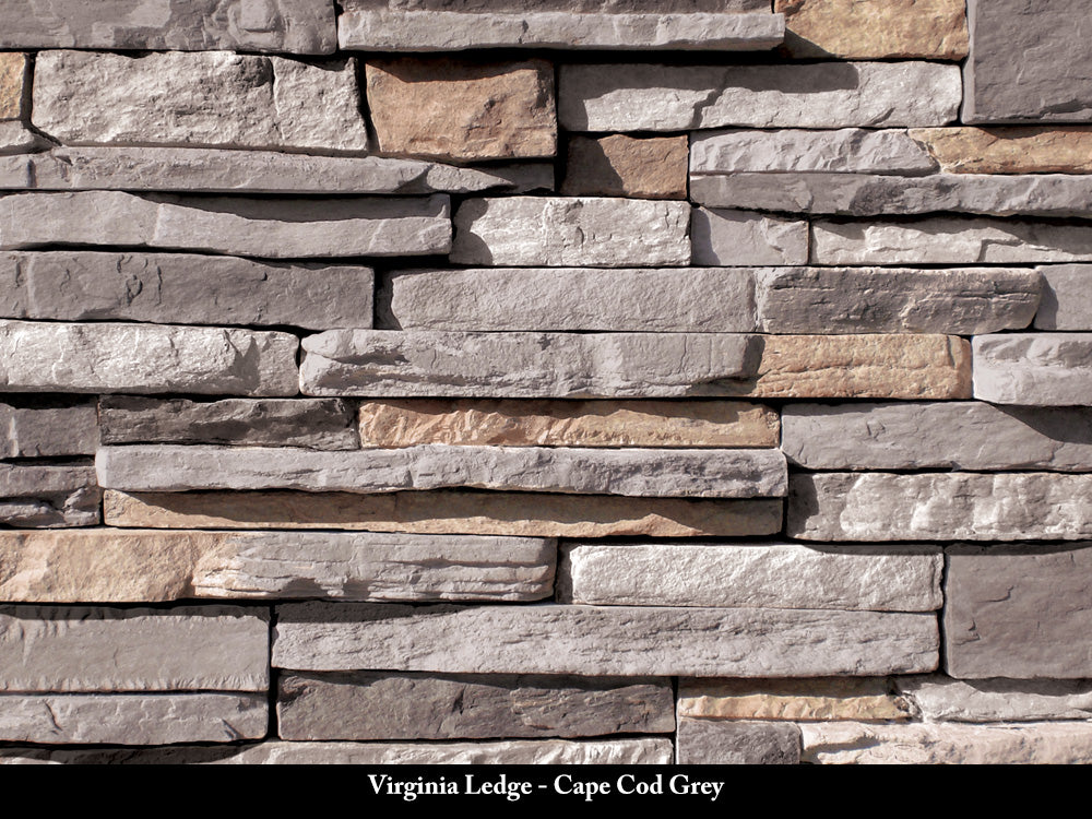 Cape Cod Grey Virginia Ledge Stone Veneer