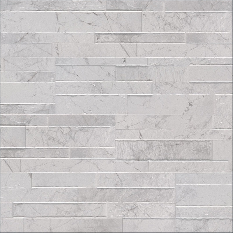 Folheado de porcelana empilhada branca Carrara