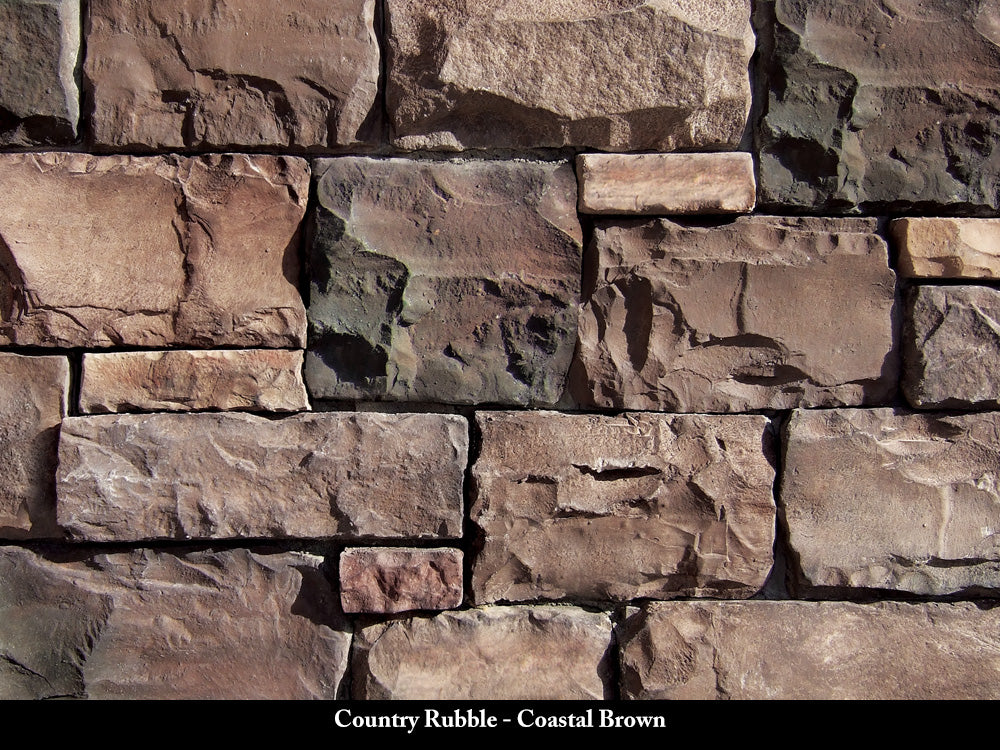 Coastal Brown Country Rubble Stone Veneer