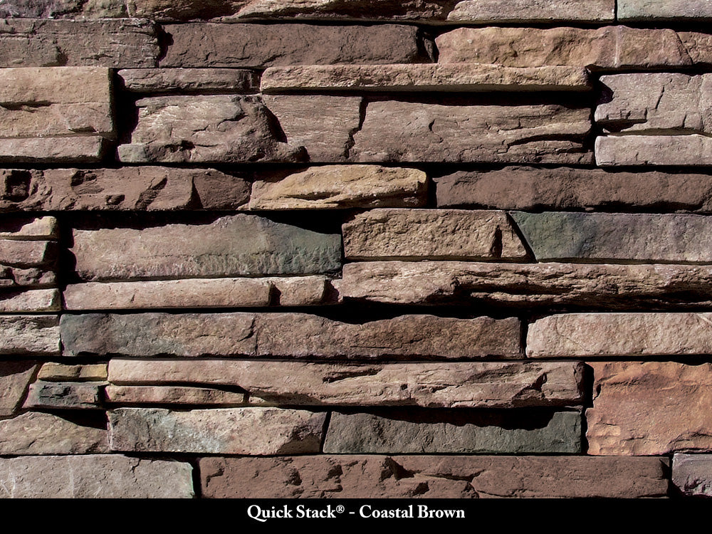 Coastal Brown Quick Stack Stone Veneer
