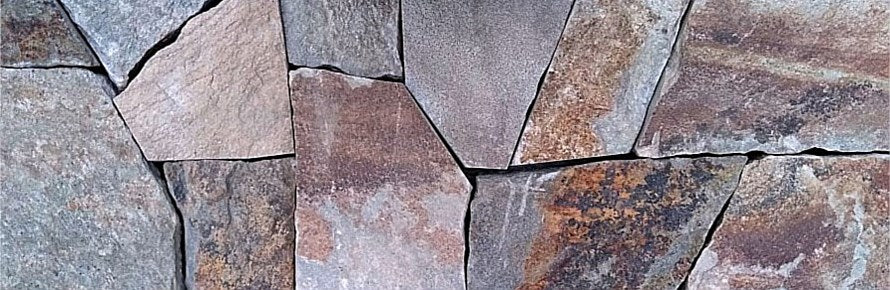 Folheado de pedra de mosaico