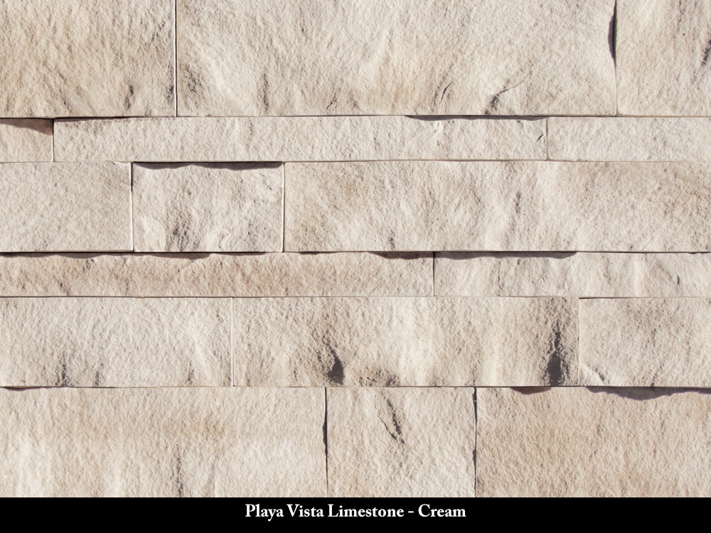 Cream Playa Vista Limestone Stone Veneer