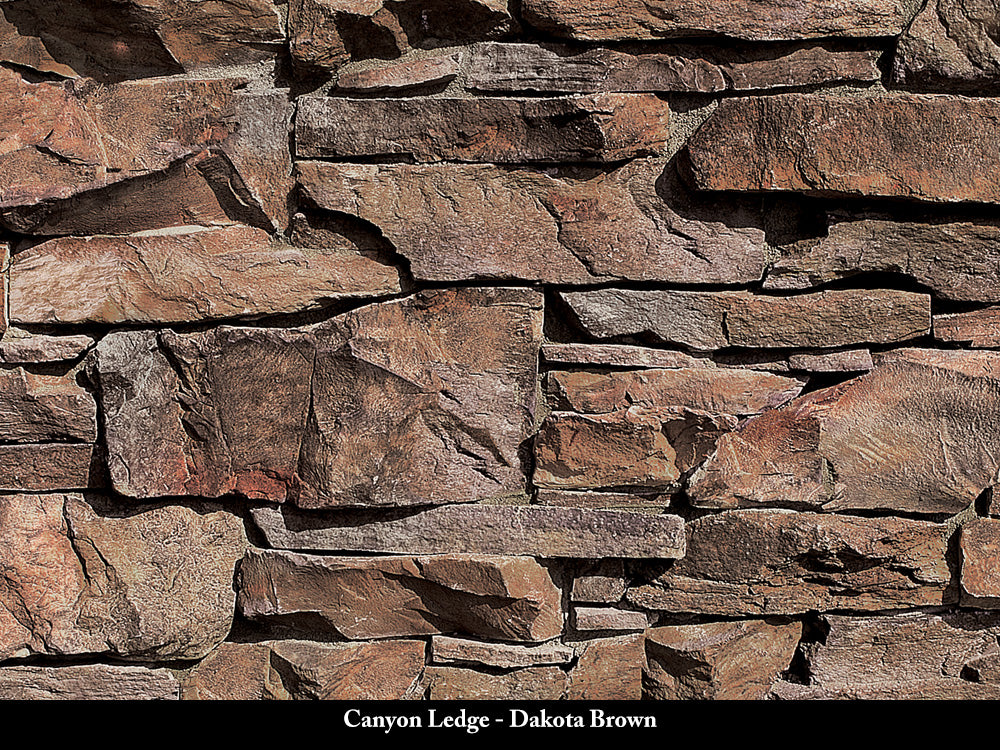 Dakota Brown Canyon Ledge Stone Veneer