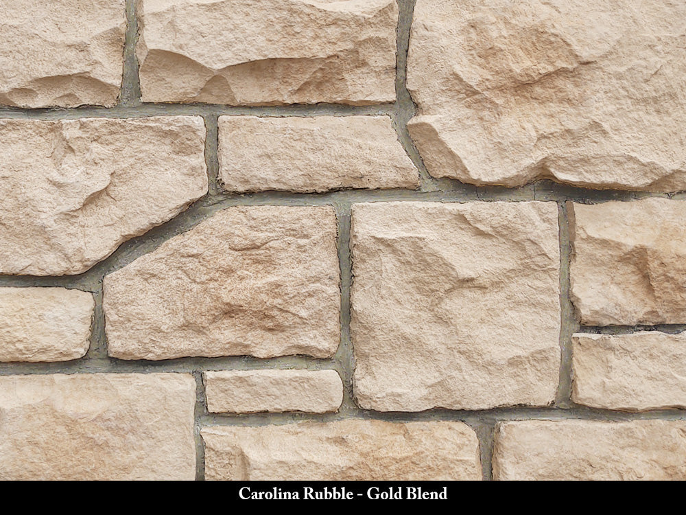 Gold Blend Carolina Rubble Stone Veneer