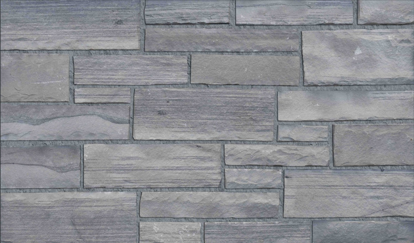 Chapa de piedra fina de tiras Atlas Grigio