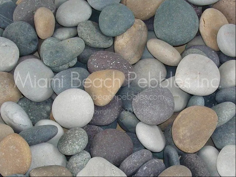 Mixed Natural Beach Pebbles