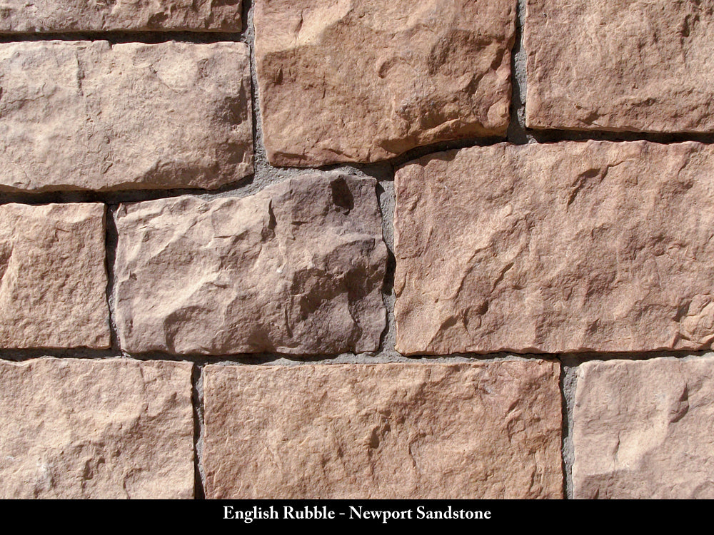 Newport Sandstone English Rubble Stone Veneer