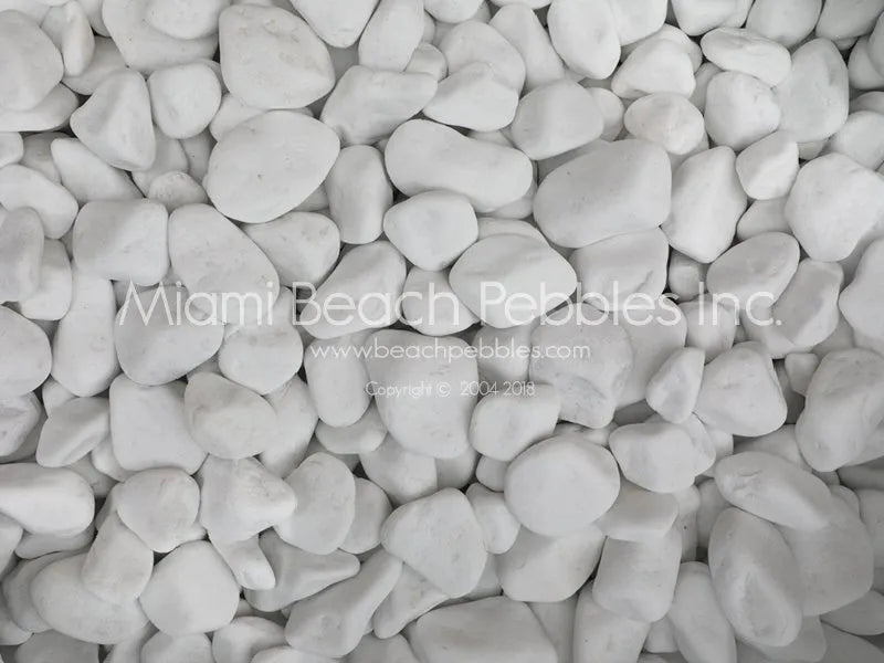 Santorini White Natural Beach Pebbles