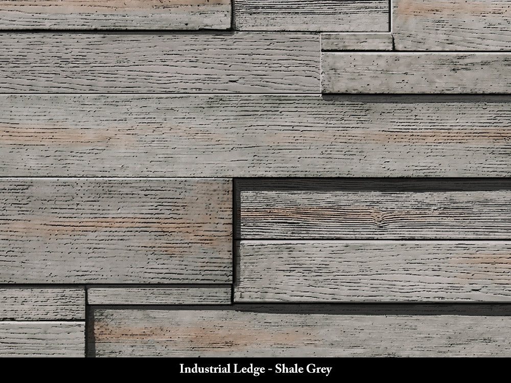 Shale Grey Industrial Ledge Stone Veneer