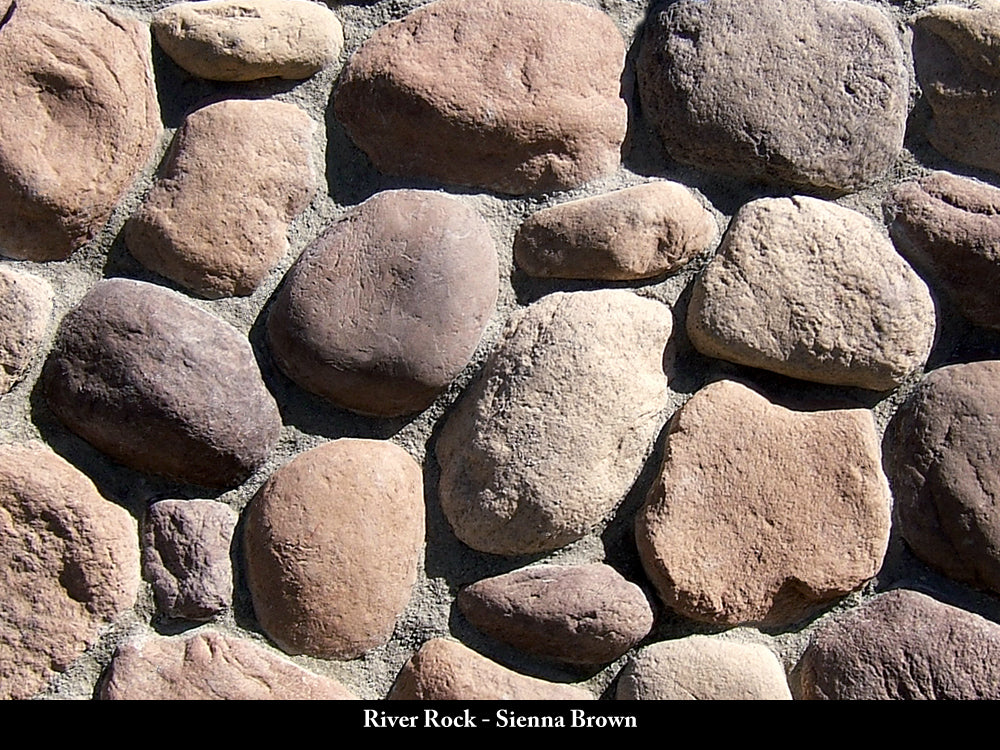 Sienna Brown River Rock Veneer