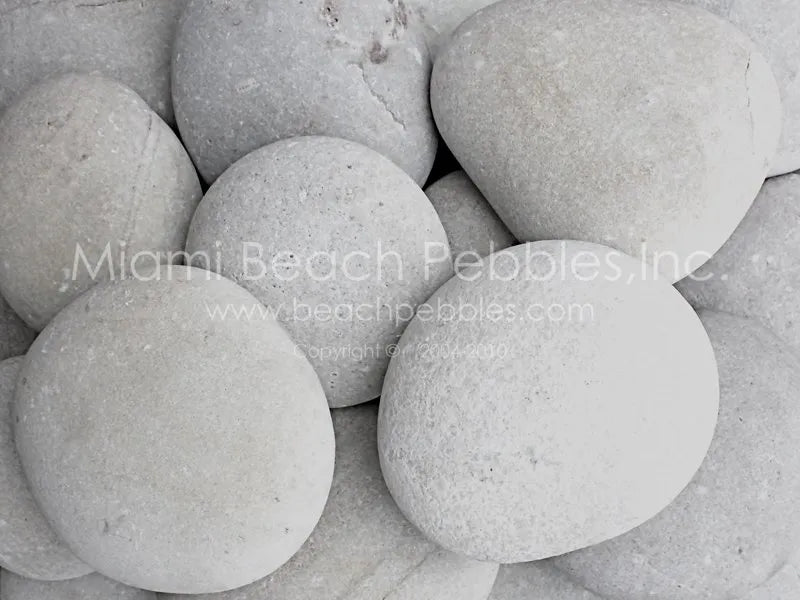 White Natural Beach Pebbles